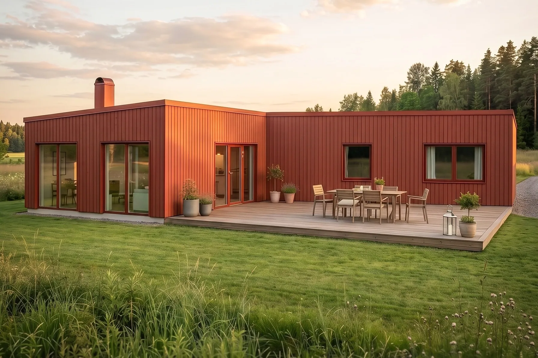 Färdig visualisering av huset