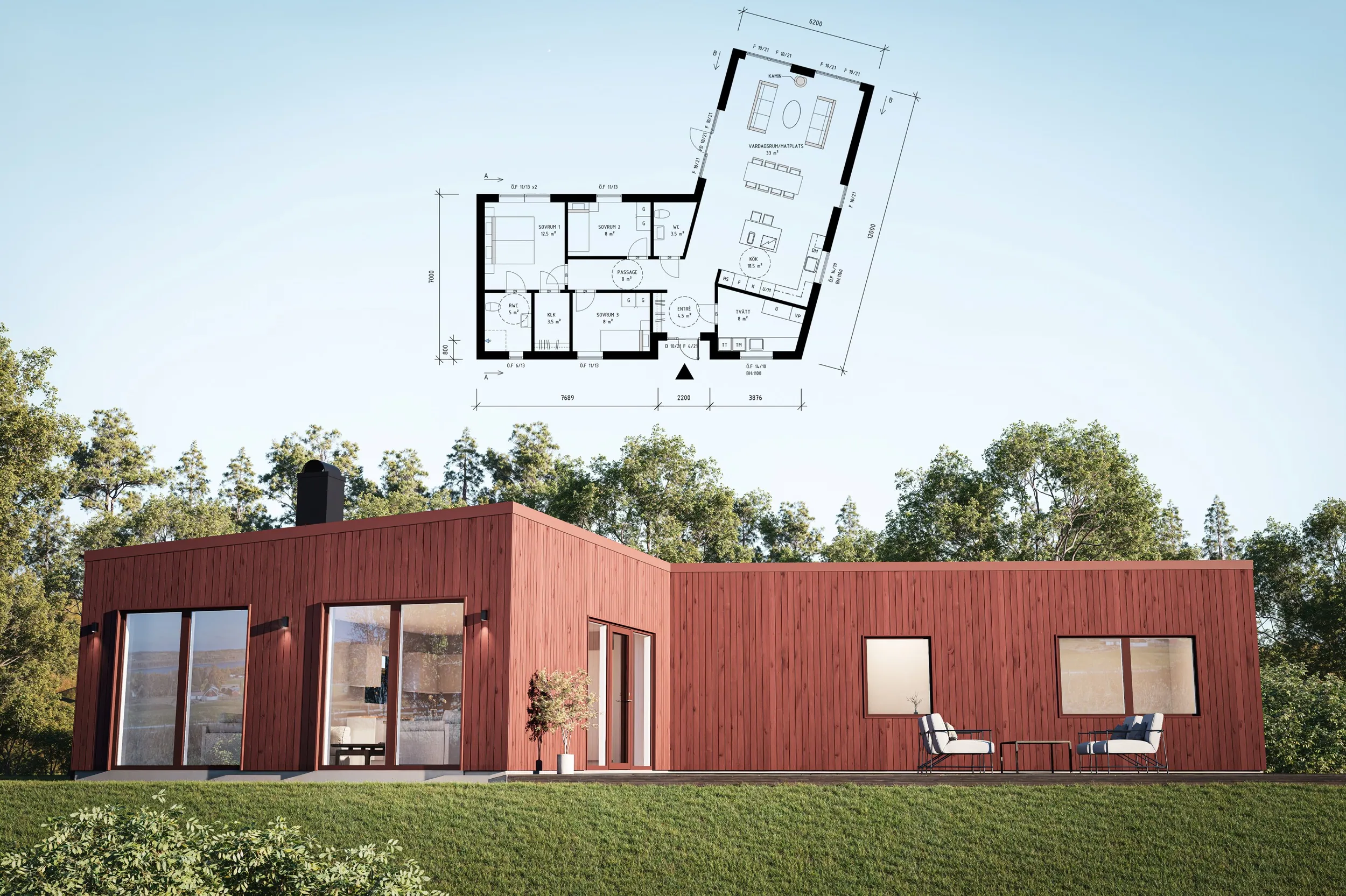 Bostadshus i Tibro